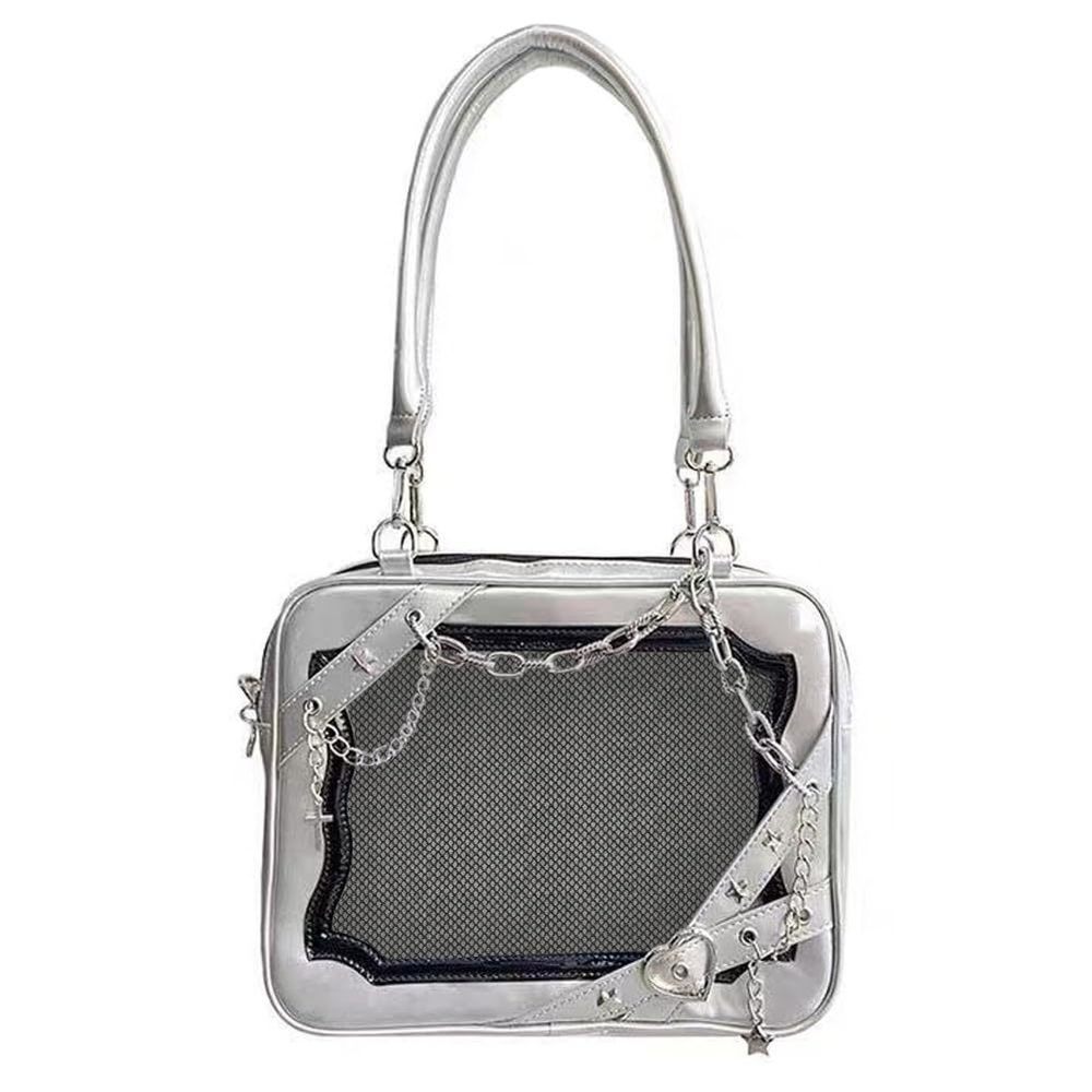 Ita Purse Crossbody Kawaii Japanese Messenger Shoulder Bag With Pins Display :]
